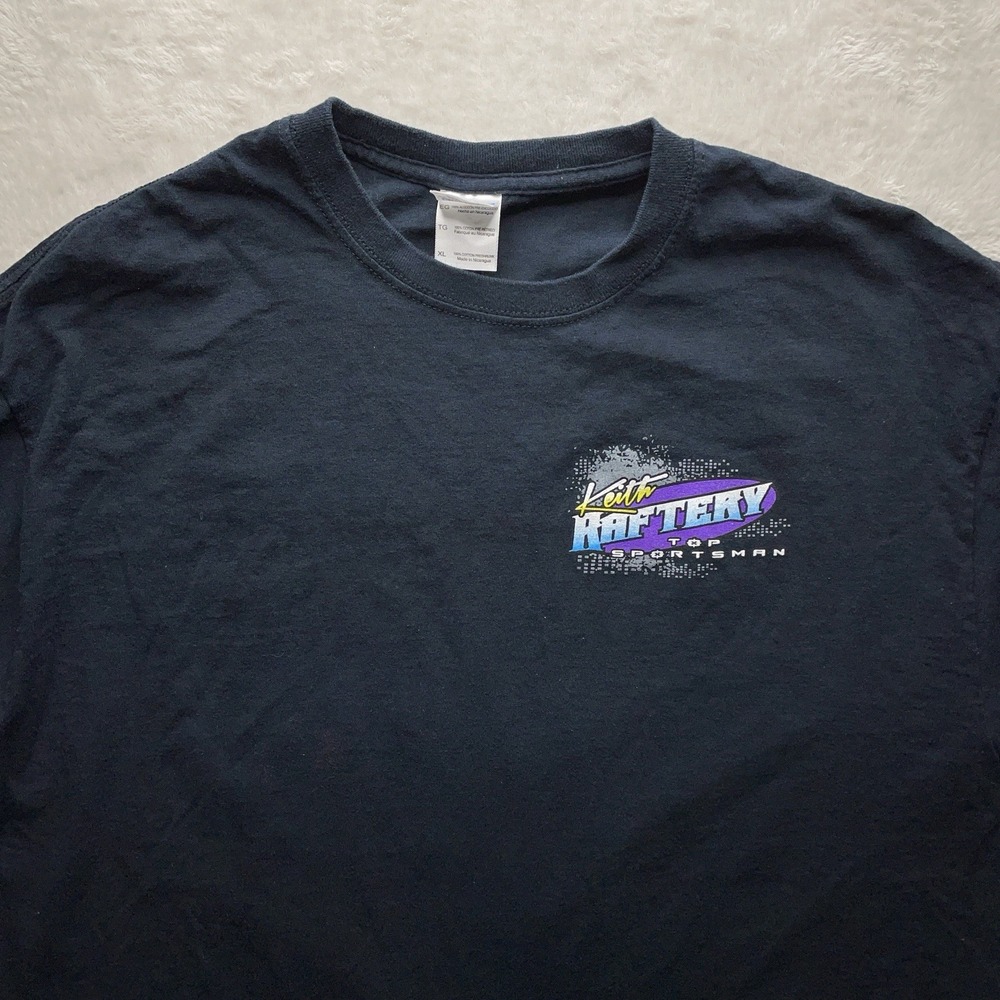Vintage Y2K Raftery Motorsports Racing Shirt Mens XL Hot Rod Flame Graphic Tee - Picture 3 of 15